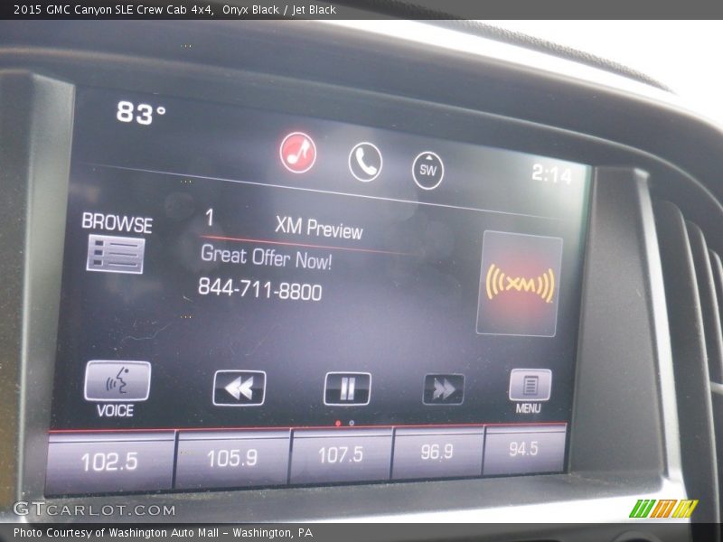Onyx Black / Jet Black 2015 GMC Canyon SLE Crew Cab 4x4
