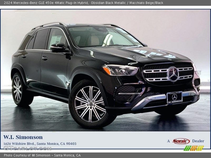 Obsidian Black Metallic / Macchiato Beige/Black 2024 Mercedes-Benz GLE 450e 4Matic Plug-In Hybrid