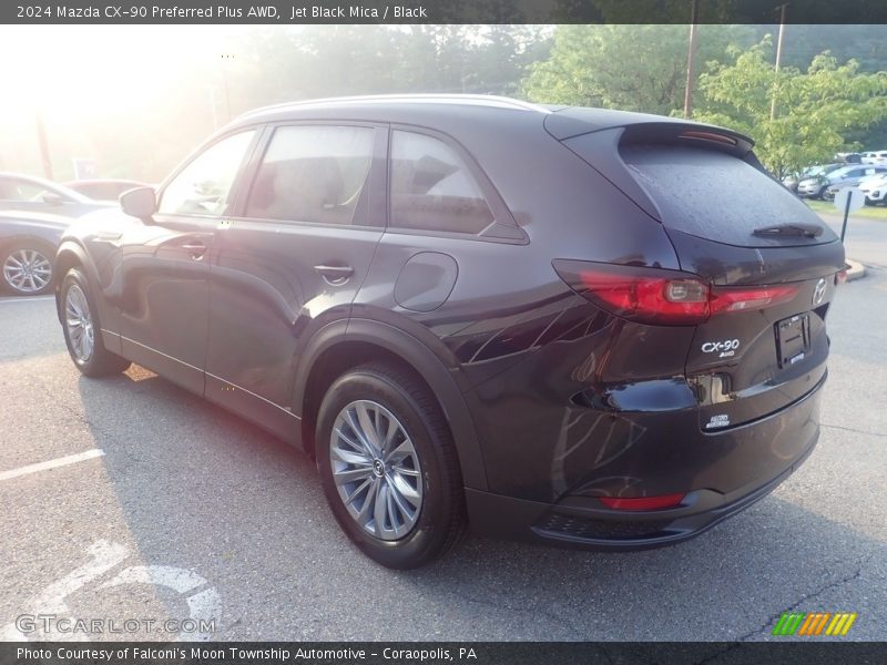 Jet Black Mica / Black 2024 Mazda CX-90 Preferred Plus AWD