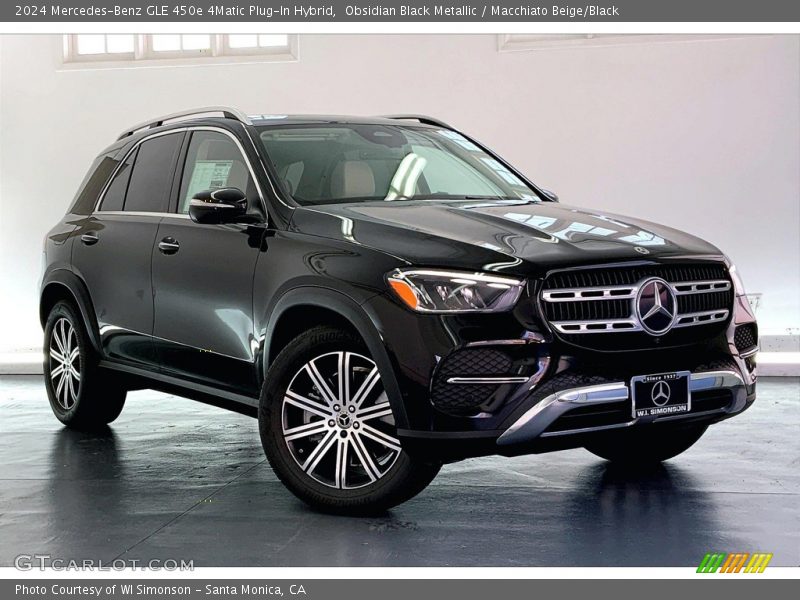Obsidian Black Metallic / Macchiato Beige/Black 2024 Mercedes-Benz GLE 450e 4Matic Plug-In Hybrid