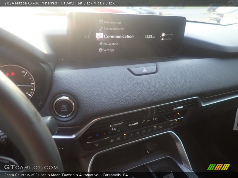 Jet Black Mica / Black 2024 Mazda CX-90 Preferred Plus AWD