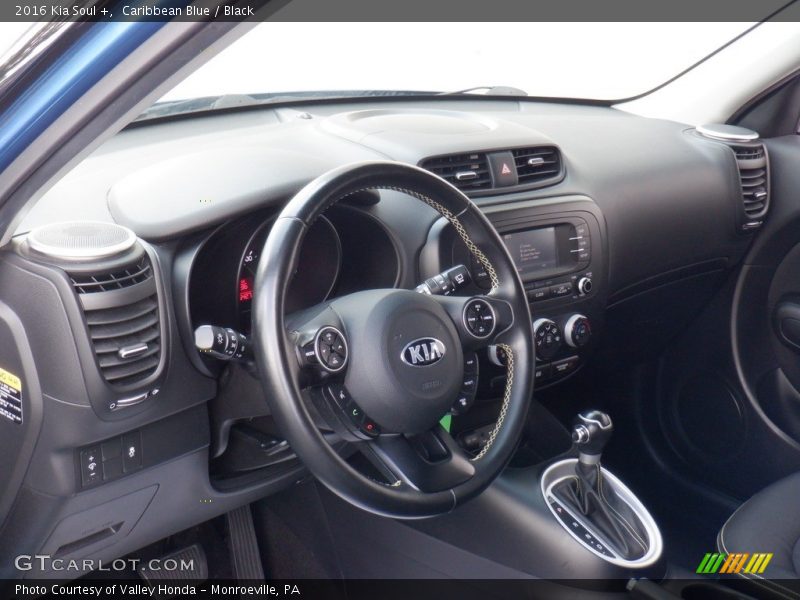 Caribbean Blue / Black 2016 Kia Soul +