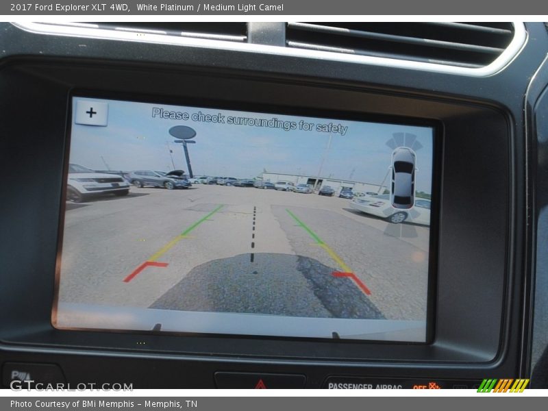 White Platinum / Medium Light Camel 2017 Ford Explorer XLT 4WD