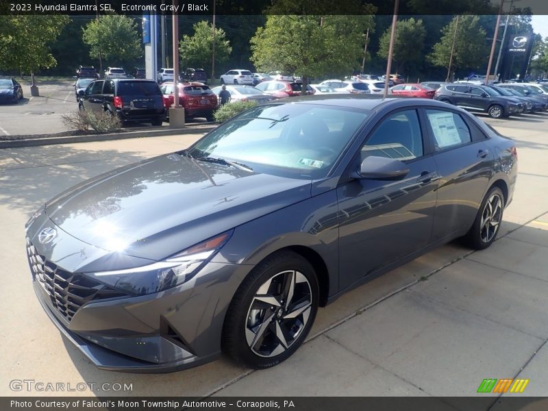 Ecotronic Gray / Black 2023 Hyundai Elantra SEL