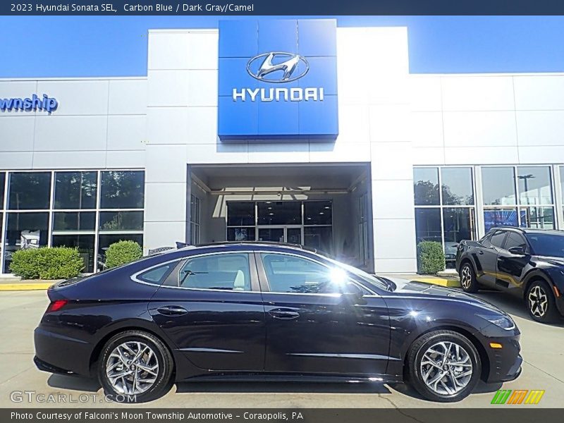 Carbon Blue / Dark Gray/Camel 2023 Hyundai Sonata SEL
