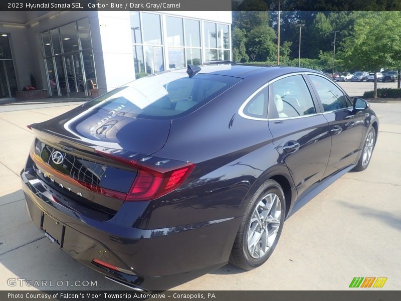 Carbon Blue / Dark Gray/Camel 2023 Hyundai Sonata SEL