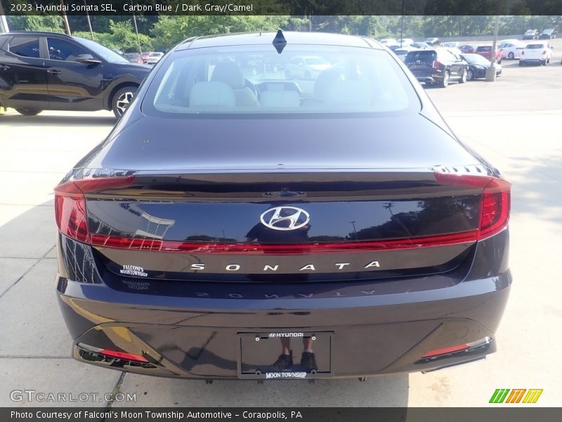 Carbon Blue / Dark Gray/Camel 2023 Hyundai Sonata SEL