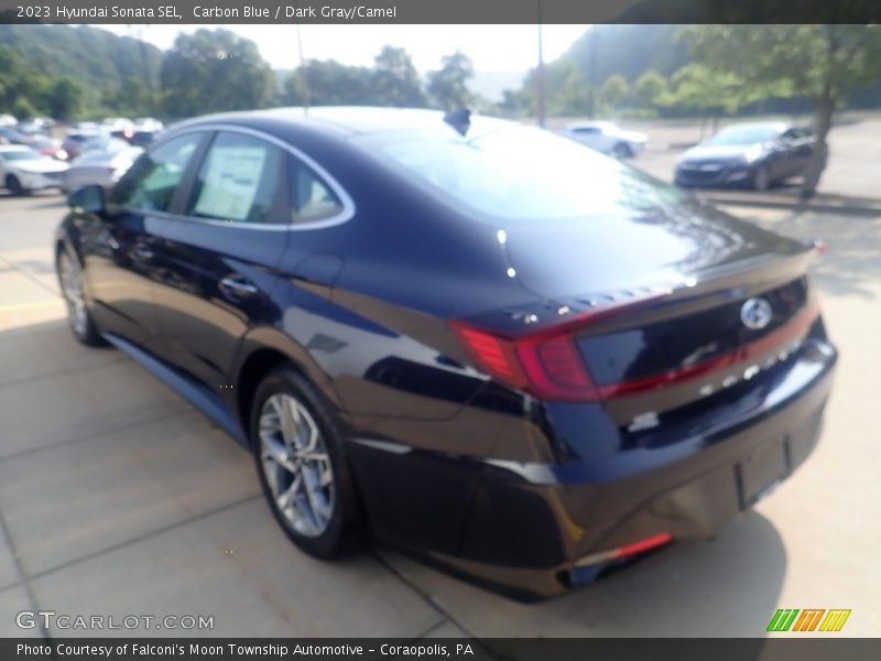 Carbon Blue / Dark Gray/Camel 2023 Hyundai Sonata SEL
