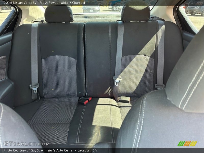 Fresh Powder White / Charcoal 2019 Nissan Versa SV