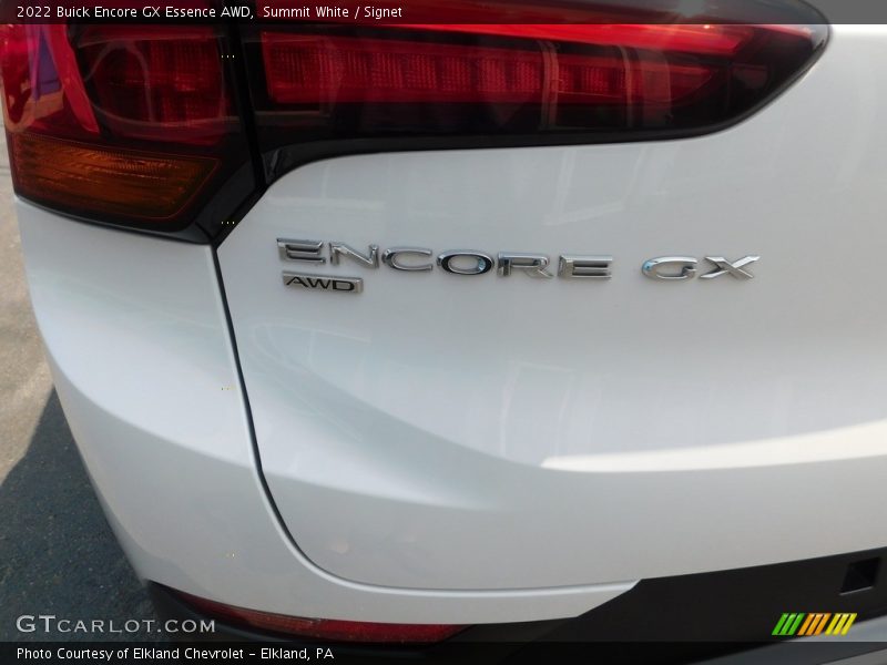 Summit White / Signet 2022 Buick Encore GX Essence AWD