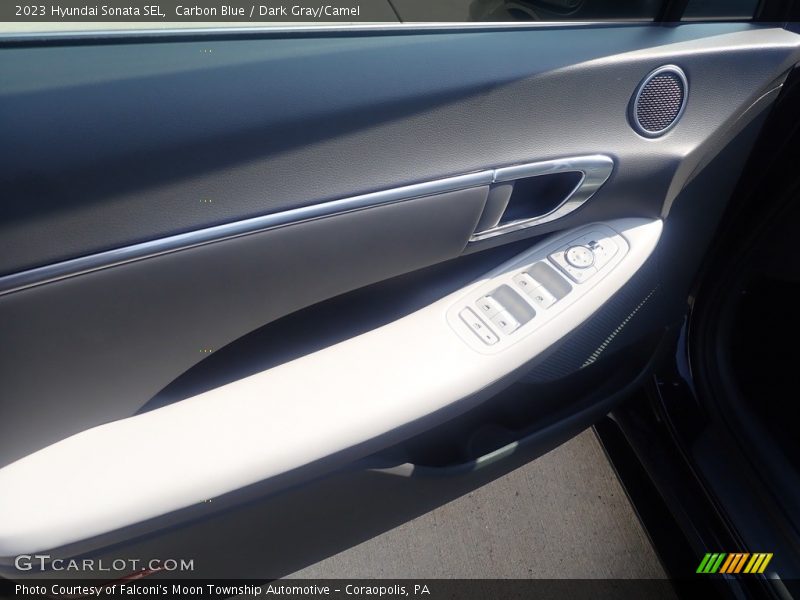 Carbon Blue / Dark Gray/Camel 2023 Hyundai Sonata SEL