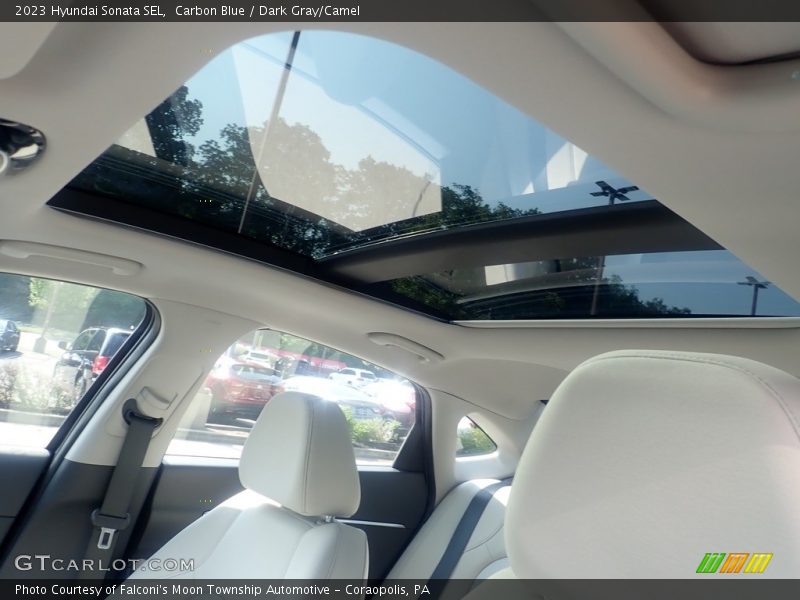 Carbon Blue / Dark Gray/Camel 2023 Hyundai Sonata SEL