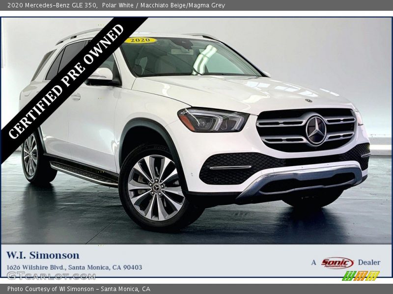 Polar White / Macchiato Beige/Magma Grey 2020 Mercedes-Benz GLE 350