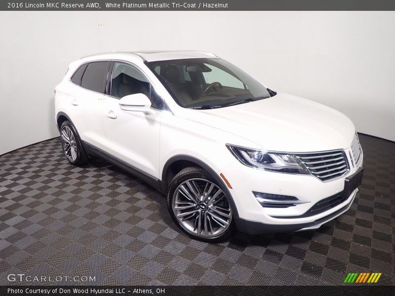 White Platinum Metallic Tri-Coat / Hazelnut 2016 Lincoln MKC Reserve AWD