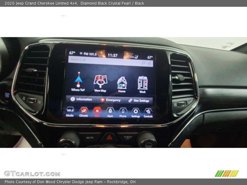 Diamond Black Crystal Pearl / Black 2020 Jeep Grand Cherokee Limited 4x4