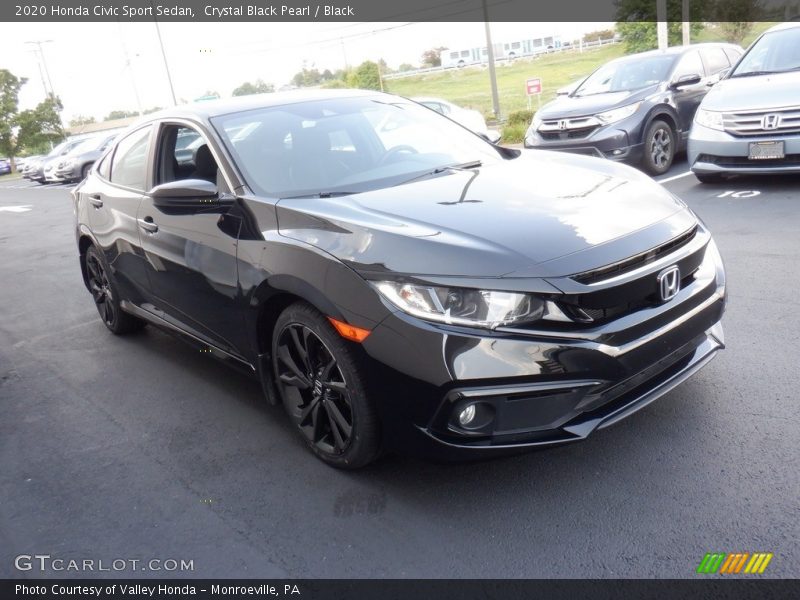 Crystal Black Pearl / Black 2020 Honda Civic Sport Sedan