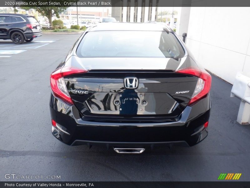 Crystal Black Pearl / Black 2020 Honda Civic Sport Sedan