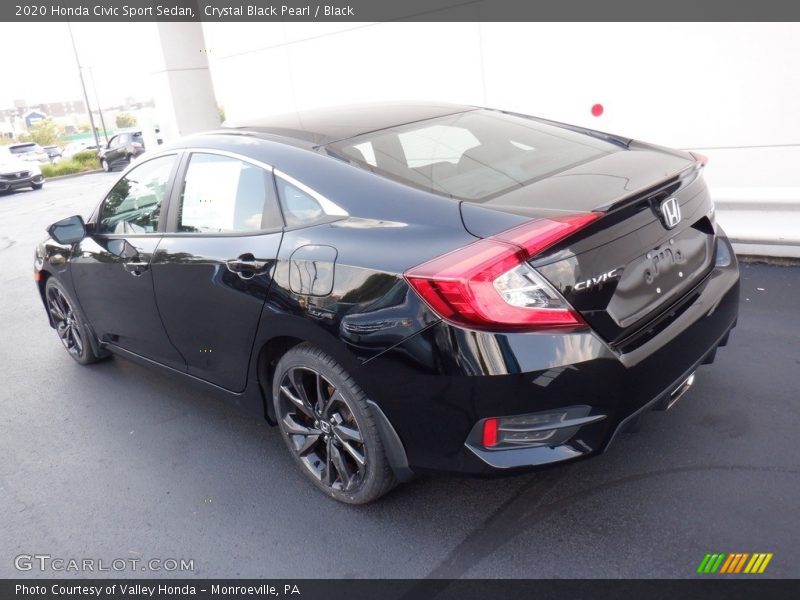 Crystal Black Pearl / Black 2020 Honda Civic Sport Sedan