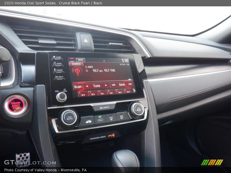 Crystal Black Pearl / Black 2020 Honda Civic Sport Sedan