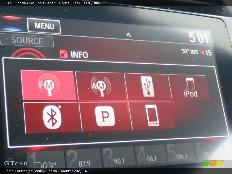 Crystal Black Pearl / Black 2020 Honda Civic Sport Sedan
