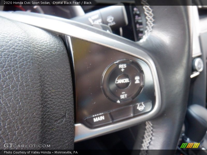 Crystal Black Pearl / Black 2020 Honda Civic Sport Sedan