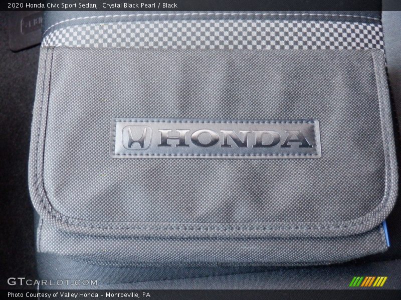 Crystal Black Pearl / Black 2020 Honda Civic Sport Sedan