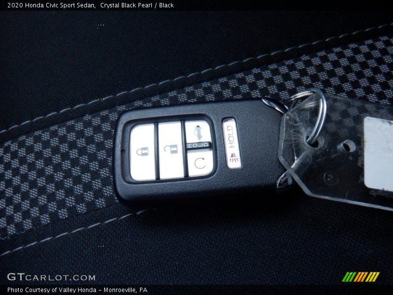 Crystal Black Pearl / Black 2020 Honda Civic Sport Sedan