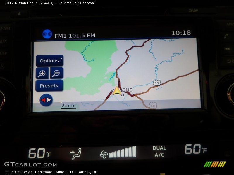 Gun Metallic / Charcoal 2017 Nissan Rogue SV AWD