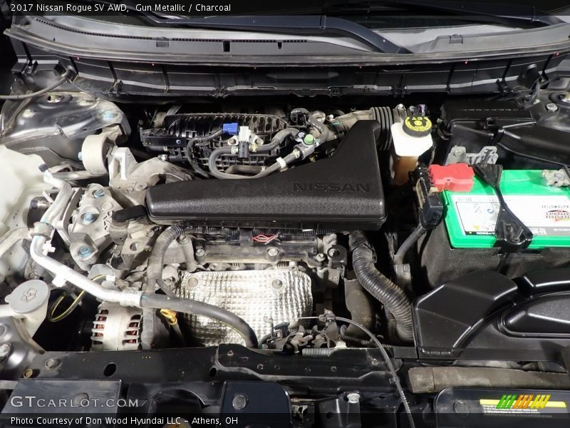 Gun Metallic / Charcoal 2017 Nissan Rogue SV AWD