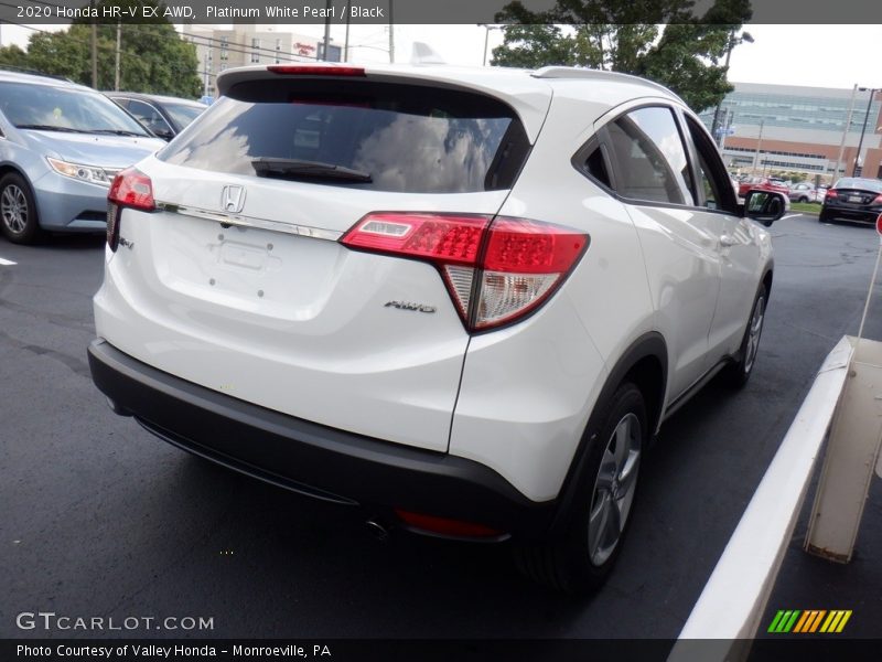 Platinum White Pearl / Black 2020 Honda HR-V EX AWD
