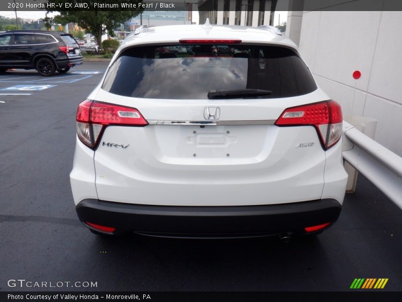 Platinum White Pearl / Black 2020 Honda HR-V EX AWD