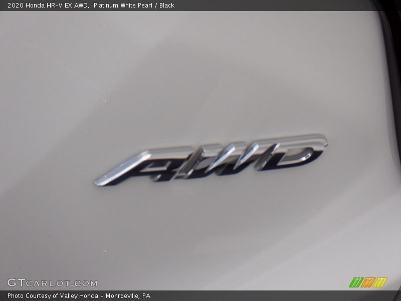 Platinum White Pearl / Black 2020 Honda HR-V EX AWD