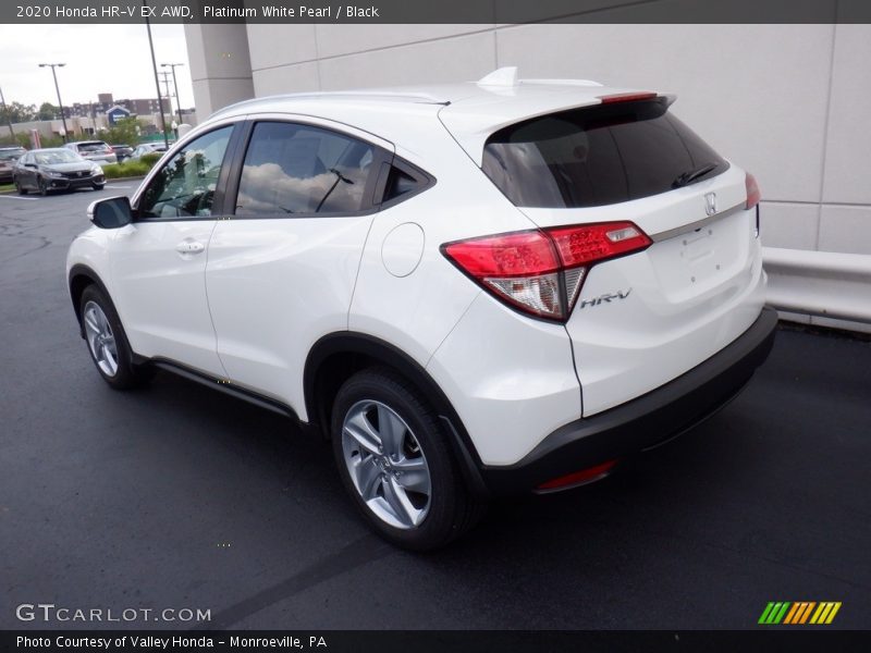 Platinum White Pearl / Black 2020 Honda HR-V EX AWD