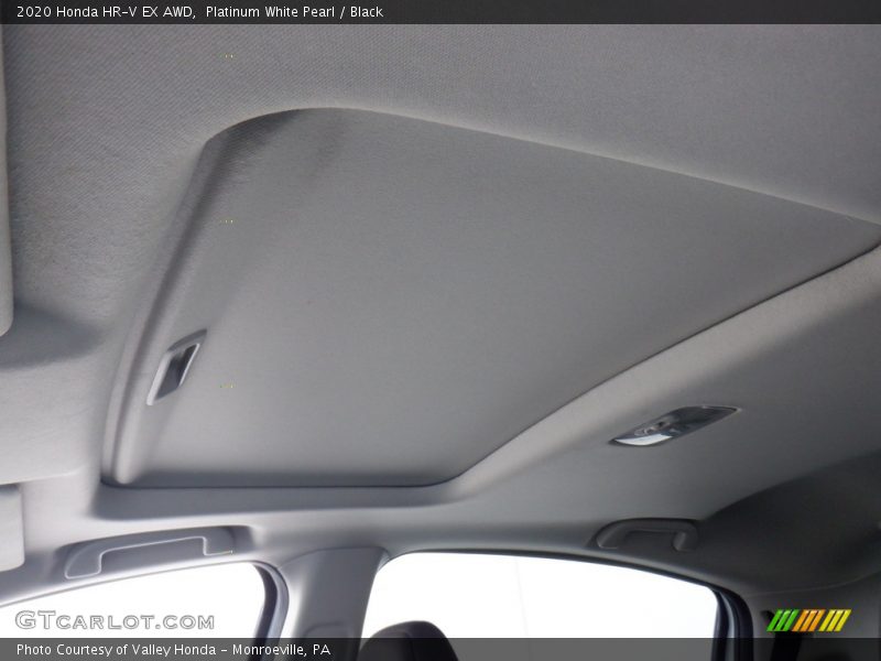 Platinum White Pearl / Black 2020 Honda HR-V EX AWD