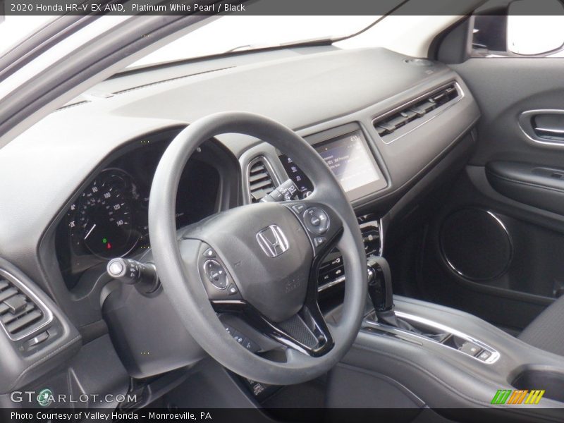 Platinum White Pearl / Black 2020 Honda HR-V EX AWD