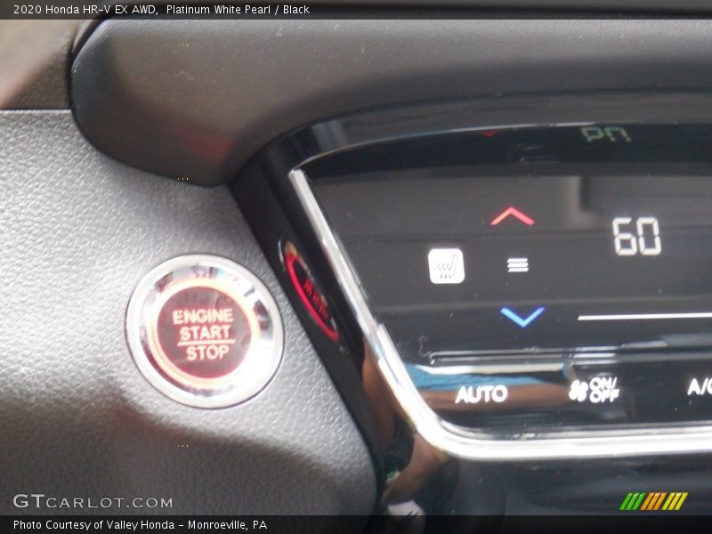 Platinum White Pearl / Black 2020 Honda HR-V EX AWD