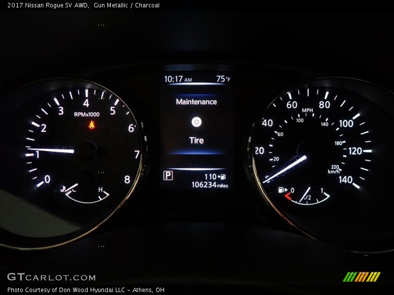  2017 Rogue SV AWD SV AWD Gauges