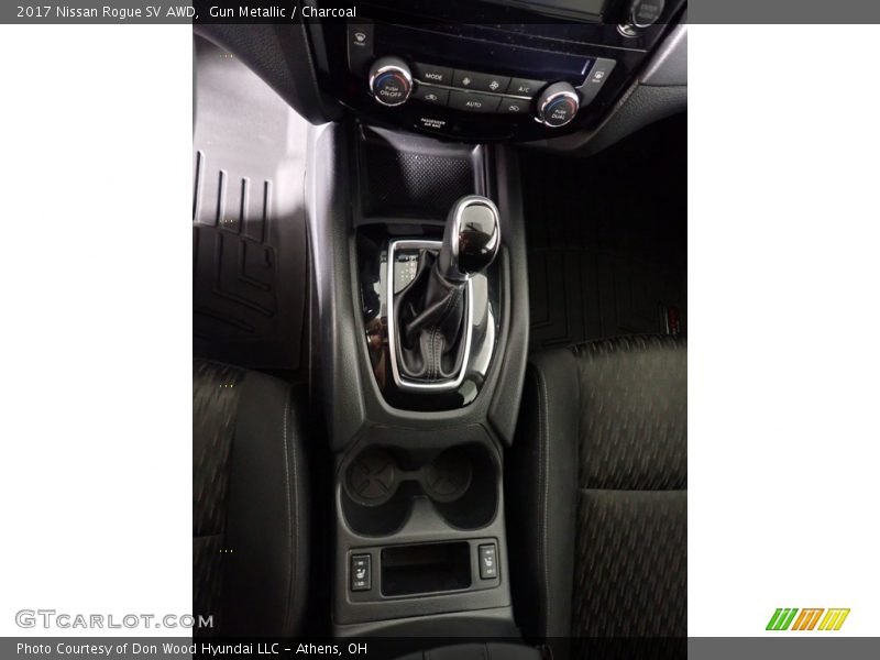 Gun Metallic / Charcoal 2017 Nissan Rogue SV AWD