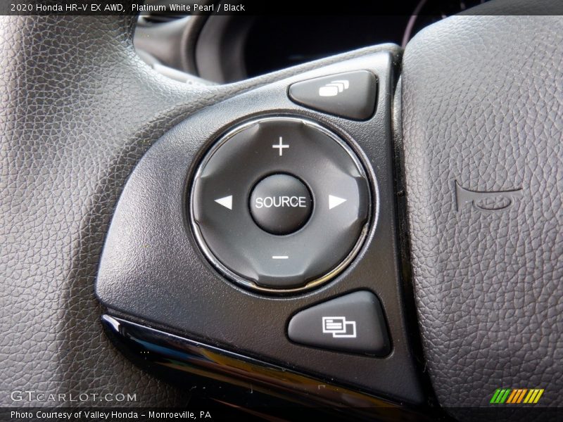 Platinum White Pearl / Black 2020 Honda HR-V EX AWD