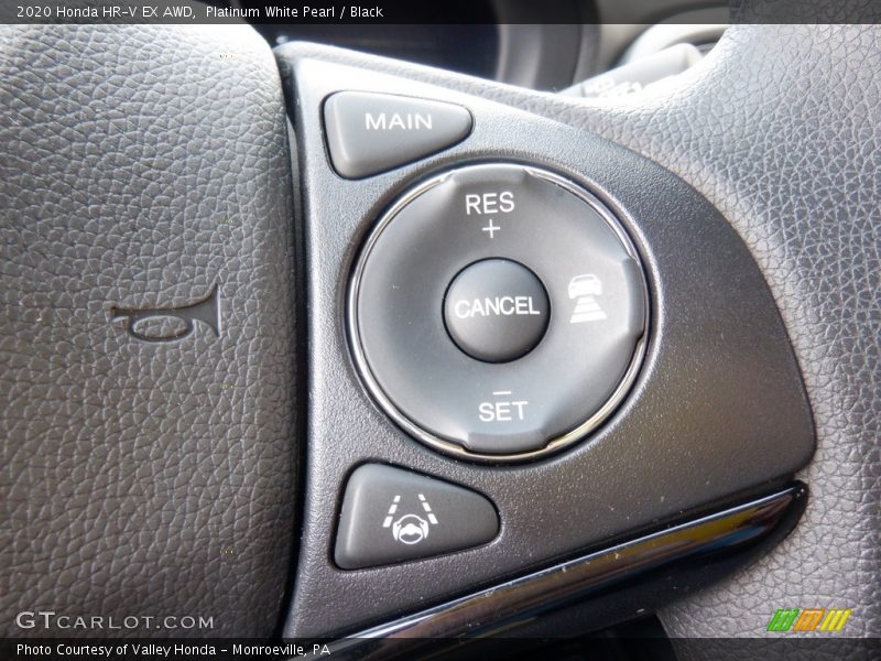Platinum White Pearl / Black 2020 Honda HR-V EX AWD
