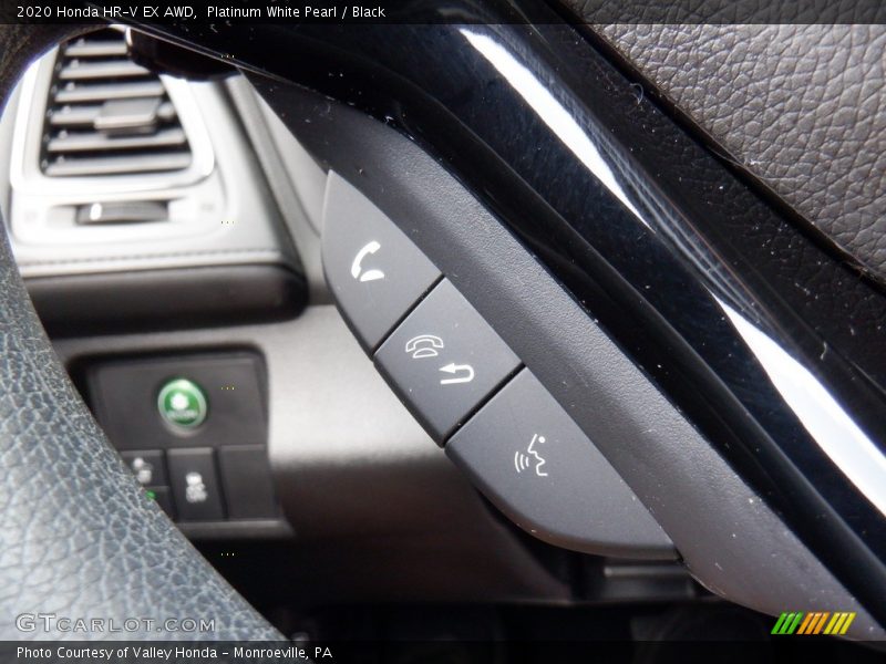Platinum White Pearl / Black 2020 Honda HR-V EX AWD
