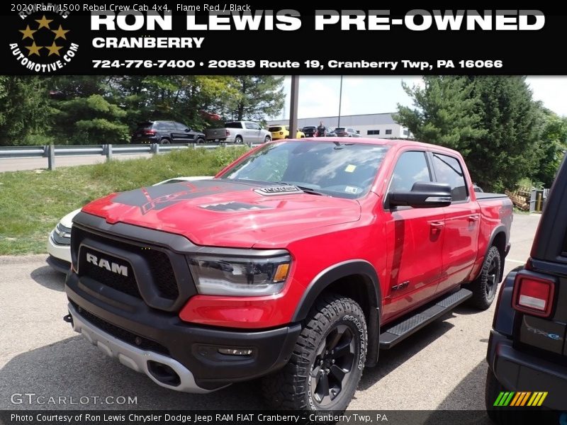 Flame Red / Black 2020 Ram 1500 Rebel Crew Cab 4x4