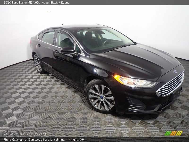 Agate Black / Ebony 2020 Ford Fusion SE AWD
