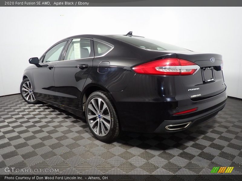 Agate Black / Ebony 2020 Ford Fusion SE AWD