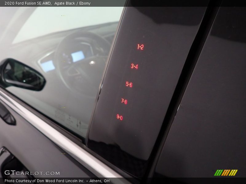 Agate Black / Ebony 2020 Ford Fusion SE AWD
