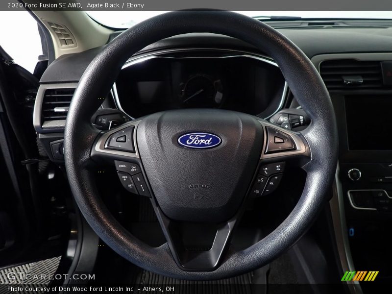 Agate Black / Ebony 2020 Ford Fusion SE AWD