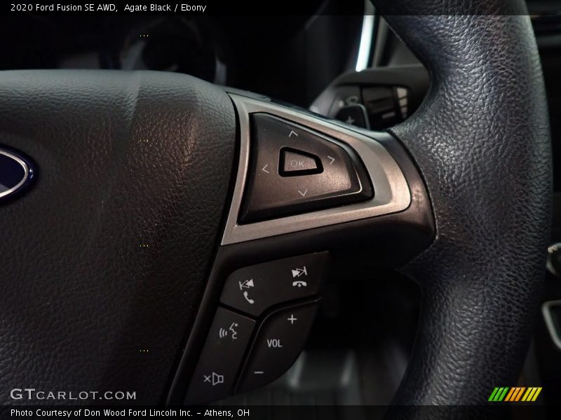 Agate Black / Ebony 2020 Ford Fusion SE AWD