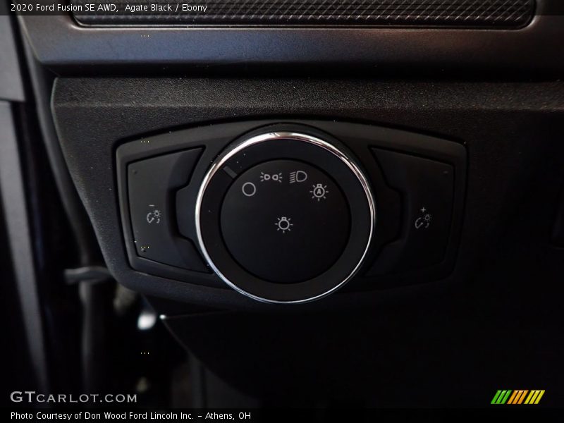 Agate Black / Ebony 2020 Ford Fusion SE AWD