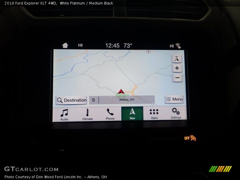 White Platinum / Medium Black 2019 Ford Explorer XLT 4WD