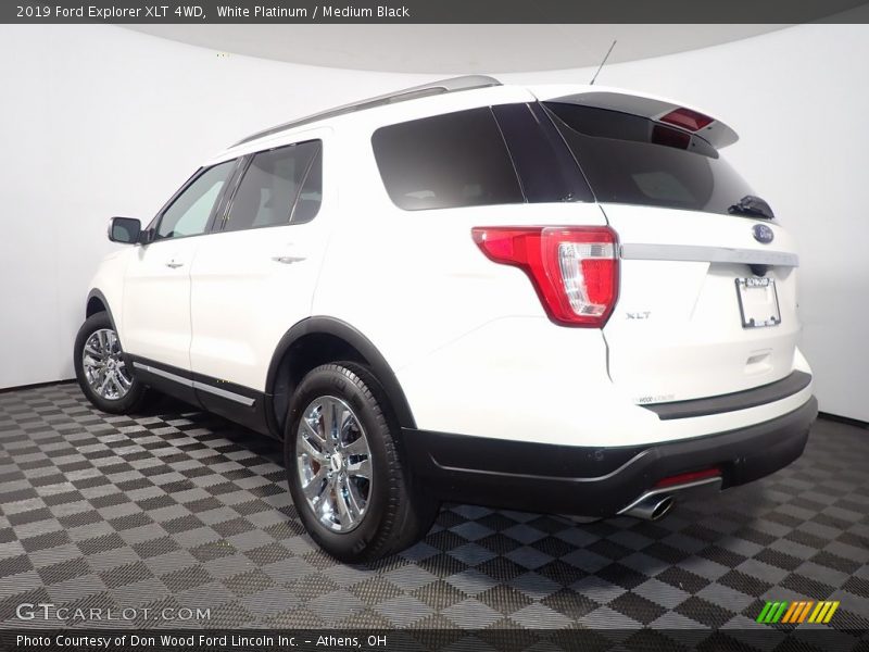 White Platinum / Medium Black 2019 Ford Explorer XLT 4WD